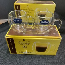 LUIGI BORMIOLI GLASS ESPRESSO CUPS (SET OF 4) BRASILE