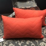 Orange Oblong Cushions  (Sold in Pairs)