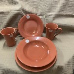 LIVING ART PAPRIKA 4 PERSON DINNER SET HAND PAINTED