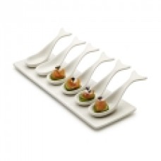 S&P TIDE TAPAS SPOONS SET ON RECT TRAY